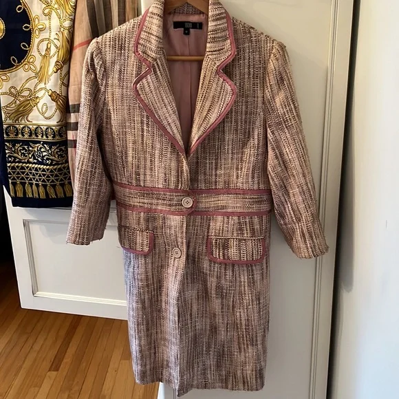 Women's Boutique Pink Jacket Pea Coat - Picture 6 of 13